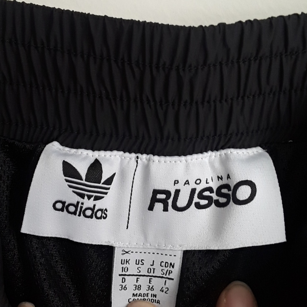 Adidas x Paolina Russo high rise track pants Sz S - Picture 9 of 11